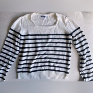 Rouje Square Neck Striped Jumper FR34 US2